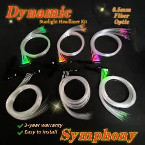 0.5mm Fiber Optic Ceiling Star Light Kit Starry Sky Shooting Star Lights Auto Interior Lighting Dynamic Symphony