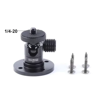 1/4 3/8 Mount Tripod Adapter Holder Wall Holder Metal Plate Set for Security Camera Monitor Light Flash Fixing Wall Mount Use
