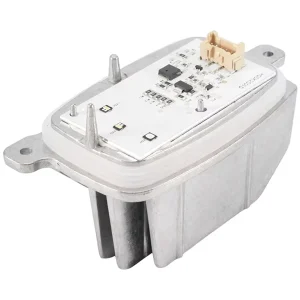1 对银色塑料左右大灯模块 LED 日间行车灯 DRL