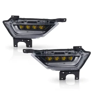 1 Pair LED Fog Lights with Yellow Turn Signal Light for F150