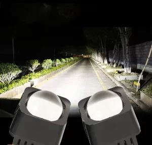 1.5” Square Size Car Driving Head Light Matrix LED Mould Laser Biled Auxiliary Spotlight