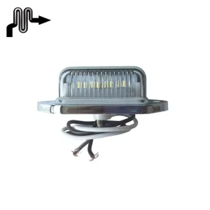 10-30V 3 LED White License Light for Truck Trailer Car Caravan