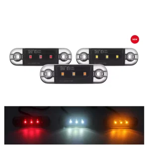 10-30V LED Side Marker Light for Truck Trailer Bus in Amber Red White