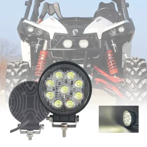10-80V Round Forklift LED Work Light IP67 Auxiliary Light for Off-road Vehicles Tractors Excavators & Agricultural Machinery