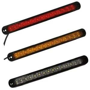 10 Inch Waterproof Red Amber White15 Led Trailer Light Bar Running Brake Turn Signals Tail Rear Light for Truck Trailer RV