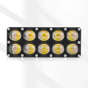 10 Lens 30W Motorcycle LED Spotlight White Yellow Hi Low Beam Auxiliary Light Motorbike Driving Fog Lamp for Car ATV SUV