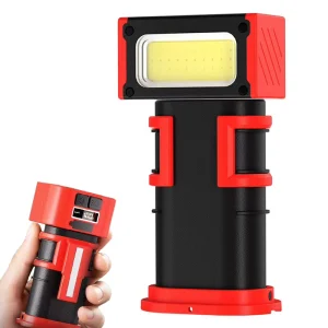 1000LM Bright Magnetic LED Flashlight for Mechanic 3600mAh Rechargeable Portable Cordless COB Work Light Waterproof