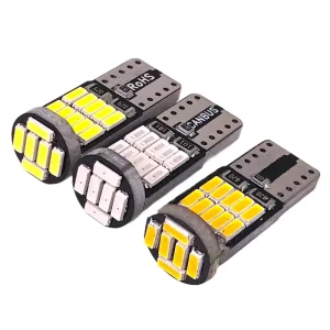 100Pcs T10 W5W 194 501 LED Canbus No Error Car Interior Light T10 26SMD 4014 Chip White Instrument Lights Bulb Lamps