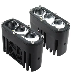 100W 12V 80V Yellow White Two Color Motorcycle Spotlight for Car Truck LED Fog Light 10000 Lumens 6500K Auxiliary
