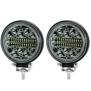 102W 4Inch LED Car Work Light Spotlight Headlight for Truck Offroad Fog Lamp for Night Driving Flashing Exterior Auto Light