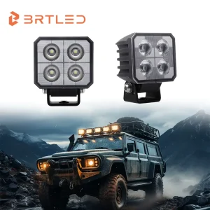 10W 3inch Mini Truck LED Work Light 12V/24V Flood & Spot Beam IP68 Waterproof TIR Lens Truck Light System