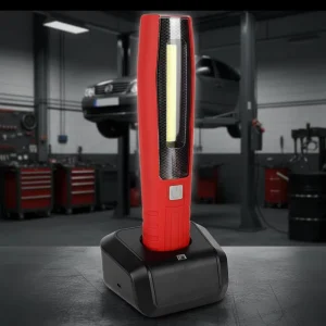10W COB + 3W LED Rechargeable Work Light 800LM High Power Magnetic Base Lamp with Hook for Workshop & Car Repair