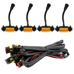 10W Car Front Grille LED Lights IP68 Waterproof Amber Fog Lamp LED DRL Decorative Tuning Light for Universal Truck SUV