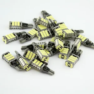 10pcs Car LED Bulb T15 W16W 4014 45SMD W5W LED Signal Light Super Bright White Canbus No Error DC12V Reverse Parking Back Lamps
