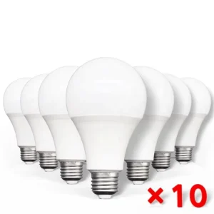 10pcs LED Bulb Lamps E17 E14 E27 AC220V 240V Light Bulbs Real Power PSE 20W 18W 15W 12W 9W 5W 3W Living Room Home