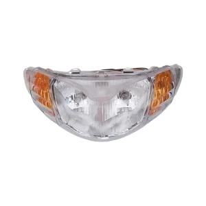 110-inch LED Halogen 12V Curved Frame Motorcycle Headlight Assembly for Yamaha 48Q 2nd Century 110cc Cub 2 Lens