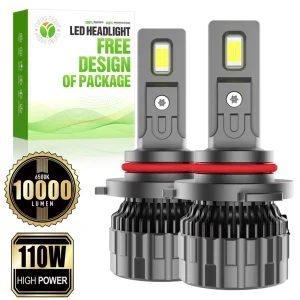 110W 10000Lm 6500K 12V 9005 A13 Auto LED Replacement Bulbs