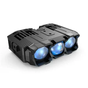 110W Hi Low Beam LED Spotlight HS3 BI LED Projector Lens 3000K Yellow 6000K White 12V LED Driving Lights for Car Motorcycle