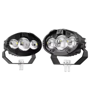 110W LED Headlight Motorcycle Driving Light 6000k External Retrofit Spotlight Led Auxiliary BI LED Fog Lens