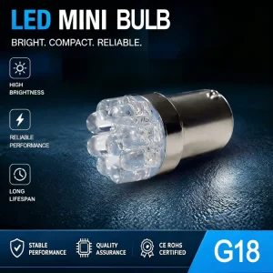 1156 1157 LED Turn Signal Bulb Dual Color 9Leds 5730SMD Tail Light Canbus for Auto Parts