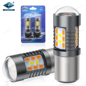 1156 1157 T20 2835 LED Reversing Light 12V 24V Turn Signal LED Light Bulb Aluminum Brake Lamp for Car
