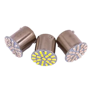 1156 BA15S 1 Contact P21W 22 SMD 22 LEDs Blinker Bulbs 3014 SMD 1206 SMD for 12V Yellow Car Tail Light Turn Signal