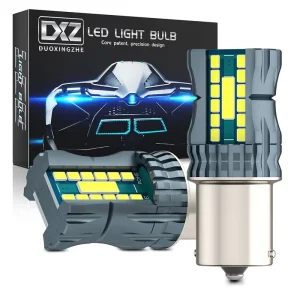 1156 BA15S Universal Fitment Car LED Projector Backup Reverse Lights 6000K White 26SMD Parking Daytime Running Lights 12V