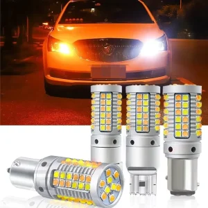 1156 Dual color Automotive LED Brake Light 69SMD 3030 Decoded Turn Signal Lamp Available In Models 1157 7443 And T20
