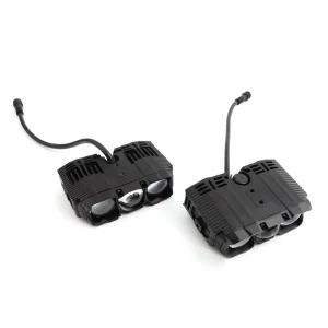 116W 3 Lens LED Grille Light Bi LED Projector Lens Low Beam 6000K High Beam 3000K for 4×4 Off-Road