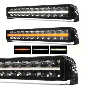 12 22 32 42 Inch LED Offroad Light Bar Emark Amber DRL IP68 Dual Row LED Driving Light Bars For 4×4 Off road Vehicle Truck ATV