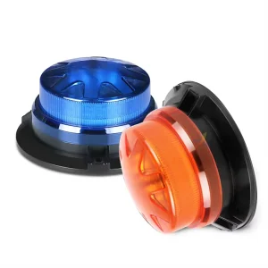 12 24 Yellow LED Emergency Strobe Warning Light Rotating Flashing Tractor Accessory Car Light Beacons