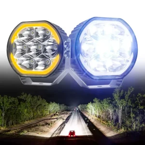 12-24V Car LED Work Light Bar Flood Spot Light LED Off Road Lights Aux Beam White and Amber