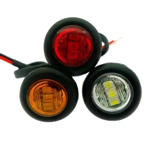 12 24V LED Side Marker Indicators Light Truck Warning Tail Light Trailer Lorry Car External Clearance Turn Signal Lamp