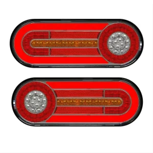 12/24V LED Truck Rear Light Direction Indicator Brake Reverse Fog Lamp Reflector Rear Lights for Trailer Caravans Campers ATV