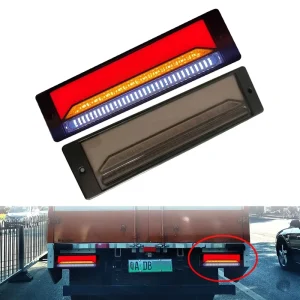 12/24V LED Truck Tail Light Stop Brake Position Indicator Reverse Turn Signal Lamp for EV Van Container Lorry Trailer Cars