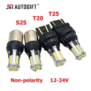 12 24V S25 2016 39SMD 1156 Led Bulb 1157 T25 3156 3157 T20 Led 7440 7443 Nonpolarity Auto Turn signal Light Brake Bulbs for Cars