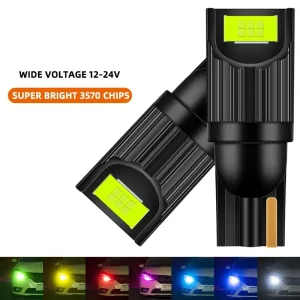 12 24V T10 W5W 3570 LED Light Canbus Decoding High Brightness Side Marker License Plate Reading Lamp