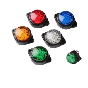 12-24V Watermelon Clear LED Side Marker Lights Heavy Duty Round Shape Others Car Light Accessories