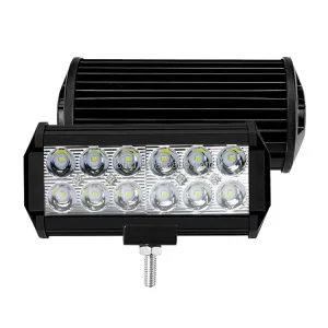 12 Bead 36W LED Light Bar High Auxiliary Spotlight Wrangler Cherokee Off Road Vehicle IP67 Waterproof 6000K Strip Light