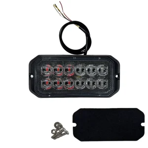 12 LED Red Blue LED Emergency Strobe Warning Flashing Lights Light Bar for Car Truck Van Off road Vehicle