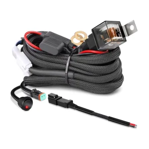 12 Volt 2.5 Meters 98 Inch 8 Feet Length Custom LED Car Light Wire Harness for Off Road Led Fog Lamp Work Light