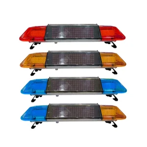 1200mm Long LED Warning Light Bar Red Blue Amber Strobe Wall Mount Emergency Vehicle 12V 24V Fire Truck 1013 PC IP65 Protection