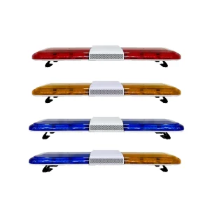 1200mm Long LED Warning Light Bar Red Blue Amber Strobe Wall Mount Emergency Vehicle 12V 24V Fire Truck 1014 PC Material