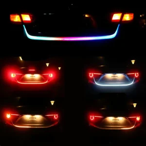 120CM 48 Inch Car Rear Trunk Tail Light RGB Brake Light