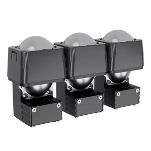 120W Car Front Headlight Motorcycle SUV Projector Lens 12000LM White Color Mini Driving Light Car Grille LED Light