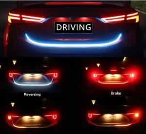 120cm 150cm Car Rear Trunk Tail Light Turn Signal Reverse Warning Light LED Strip Light
