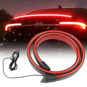 120cm Waterproof 12v Rear Wing Auto Color Adjustable Wireless Control Trunk Car Tail Brake Led Spoiler Light