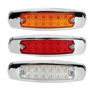 12Leds Side Maker Lamp Car Truck Trailer Lorry Led Indicator Signal Lights Truck Led Rear Lights Warning Light Car Accessories