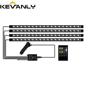 12V 18 LED APP Control Car Interior Light LED Strip Light for Decoration Ambient Lights