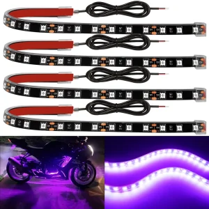 12V 18SMD 5050 SMD LED 汽车日间行车灯条 IP67 防水柔性车内氛围灯 3000 流明